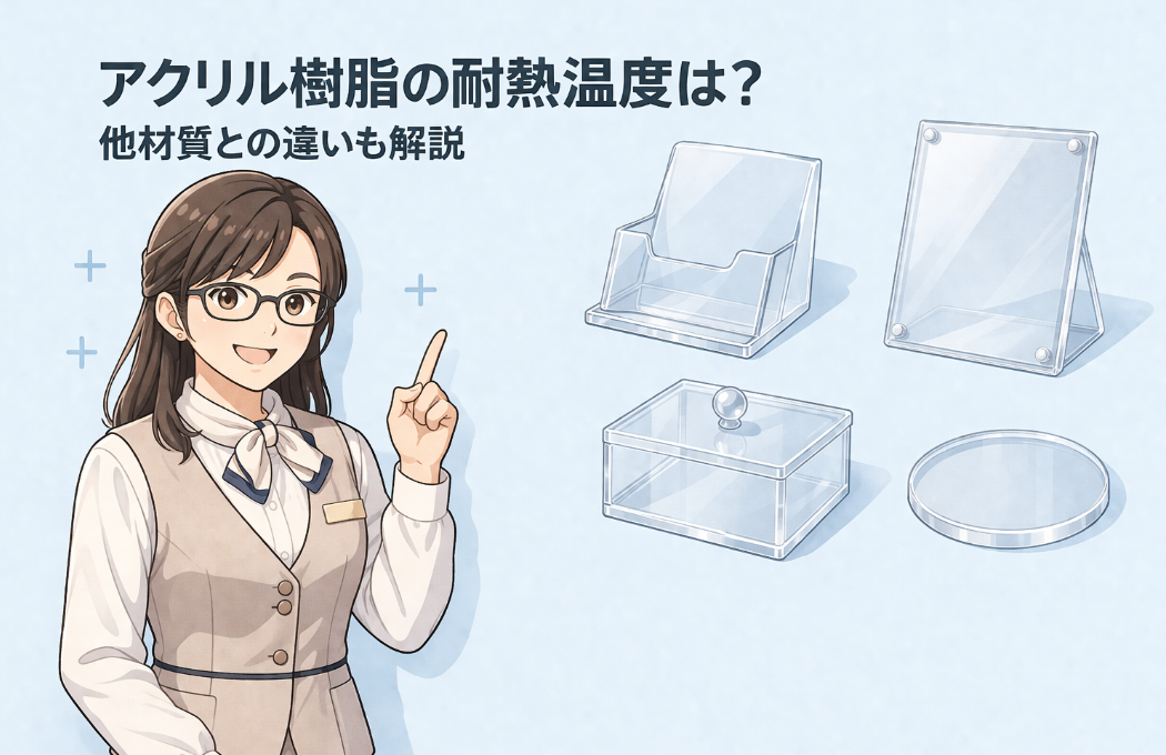 アクリル樹脂の耐熱温度は？他材質との違いも詳しく解説