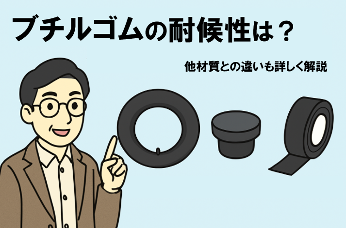 ブチルゴムの耐候性は？他材質の違いも詳しく解説