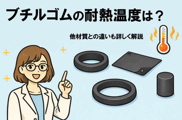 ブチルゴムの耐熱温度は？他材質との違いも詳しく解説