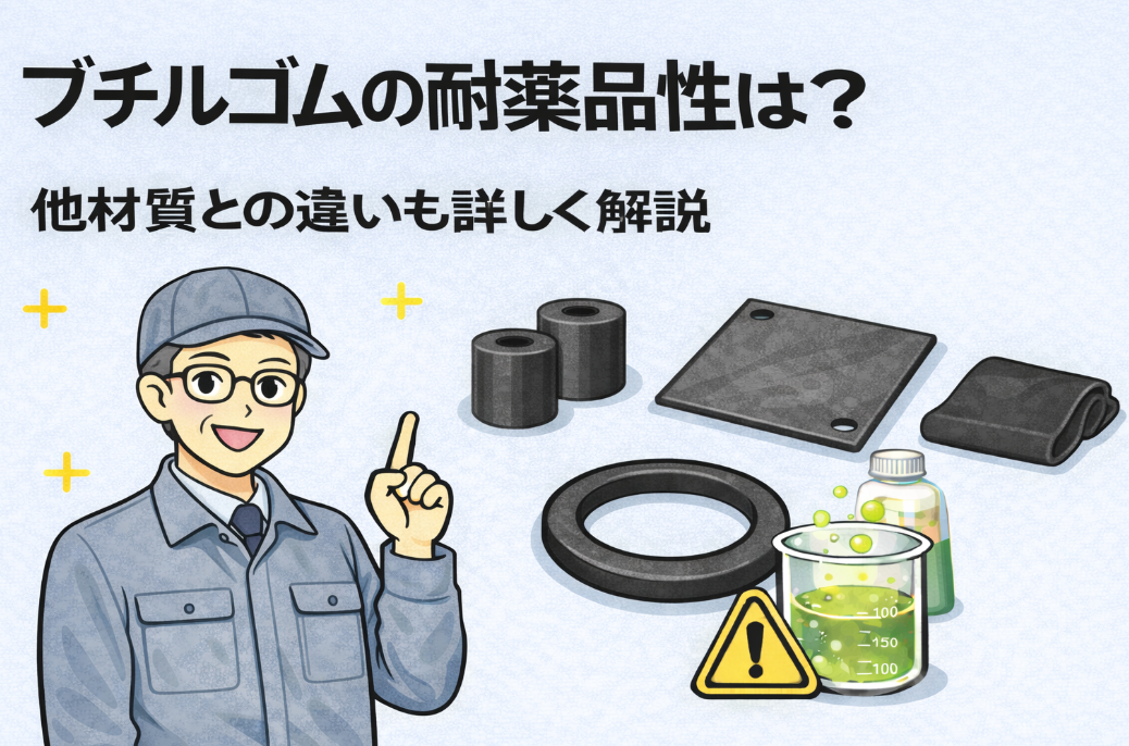 ブチルゴムの耐薬品性は？他材質との違いも詳しく解説