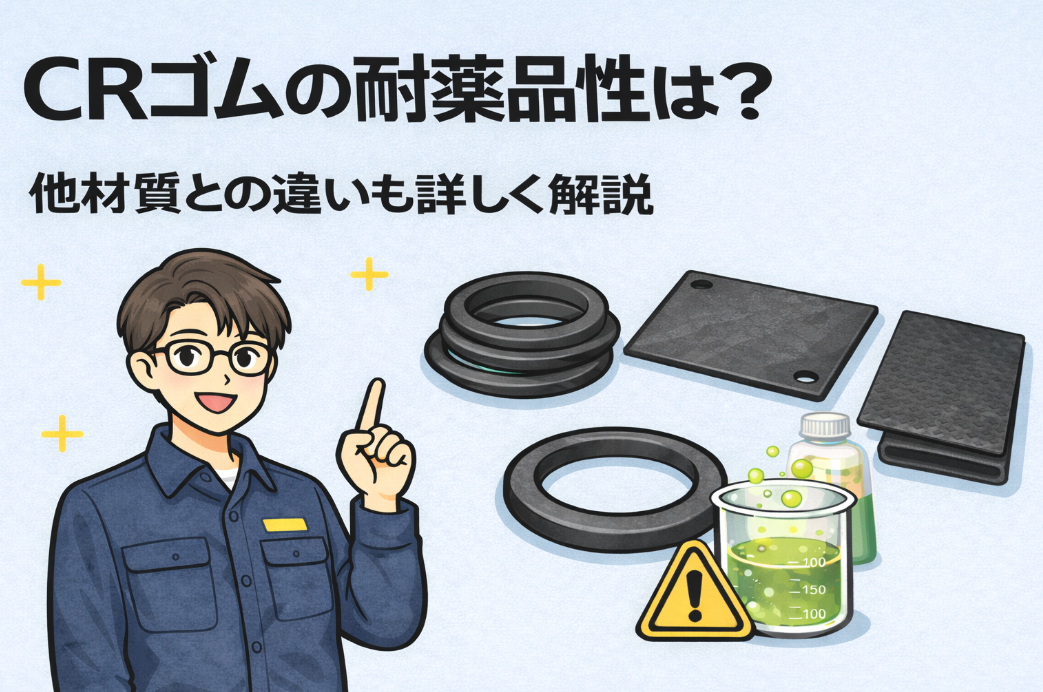 CRゴムの耐薬品性は?他材質との違いも詳しく解説