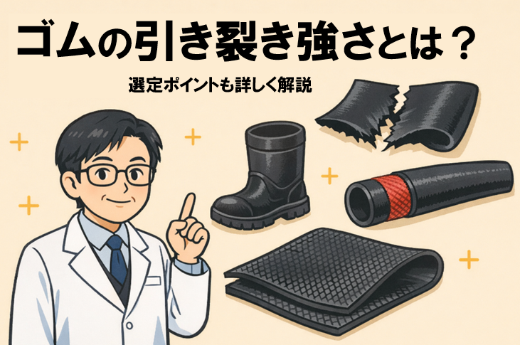 ゴムの引き裂き強さとは？選定ポイントも詳しく解説