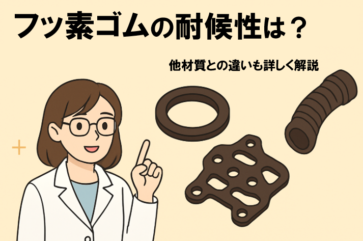 フッ素ゴムの耐候性は？他材質の違いも詳しく解説