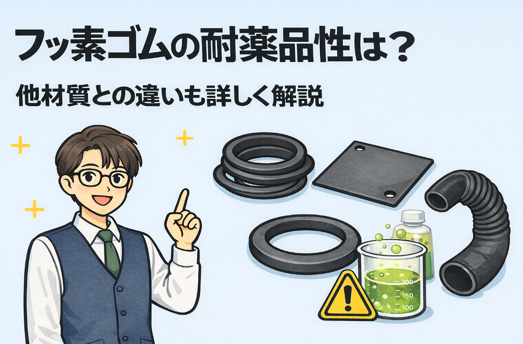 フッ素ゴムの耐薬品性は？他材質との違いも詳しく解説