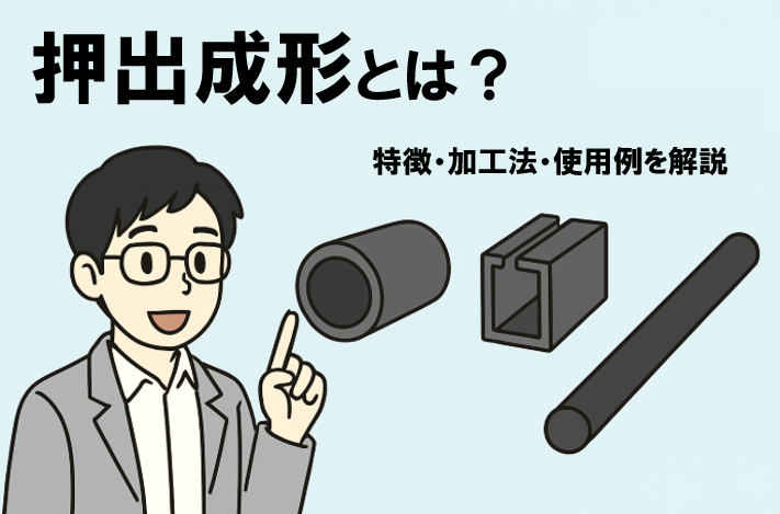 押出成形(押出成型)とは?特徴・加工法・使用例を解説