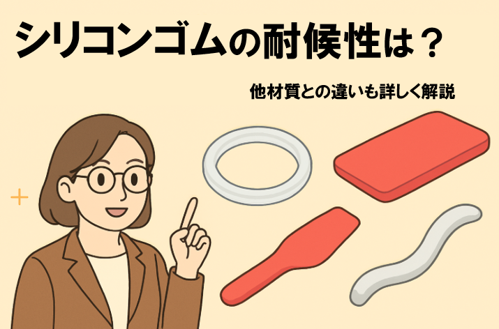 シリコンゴムの耐候性は？他材質の違いも詳しく解説