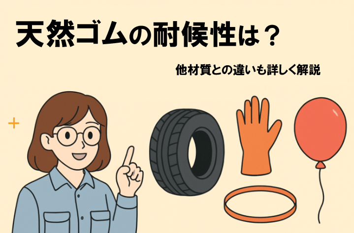 天然ゴムの耐候性は？他材質の違いも詳しく解説